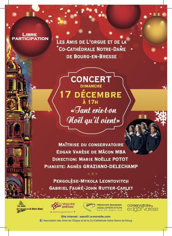 Amis orgue affiche a4 concert noel 23